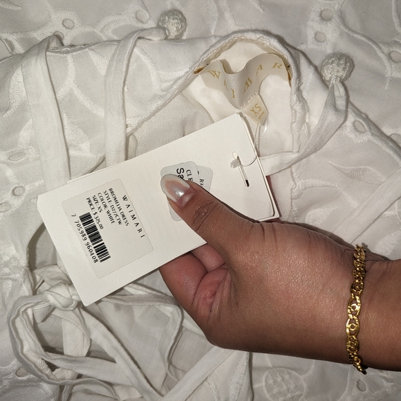 11. NWT WAIMARI BROMELIA MINI DRESS IN WHITE - Picture 4 of 5